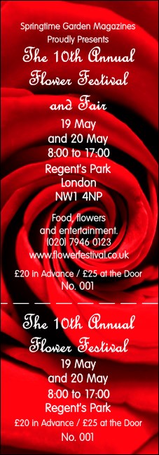 Red Rose General Admission Ticket