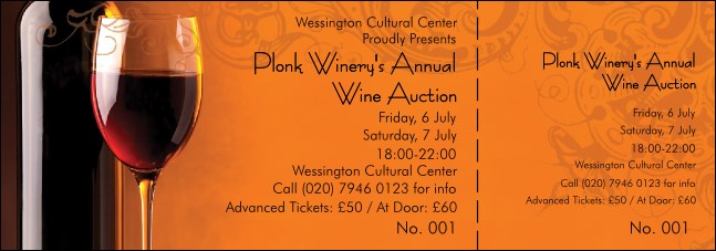 Wine Ticket Product Front