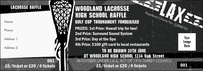 Lacrosse Stick Raffle Ticket