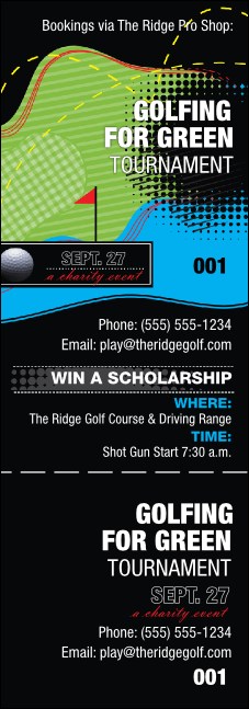 Golf Water Hazard Event Ticket